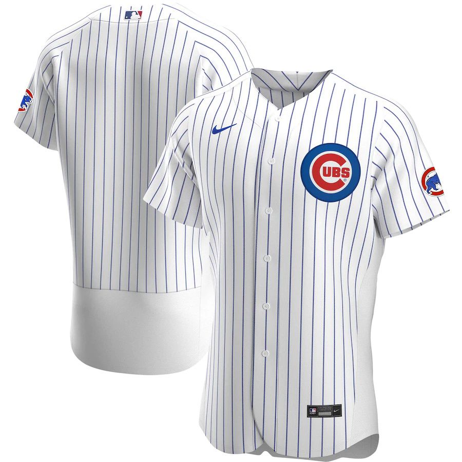 Mens Chicago Cubs Nike White Home Authentic Team MLB Jerseys->chicago cubs->MLB Jersey
